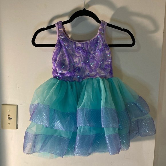 Revolution dance gear Purple and Blue Kids Costume Dress
